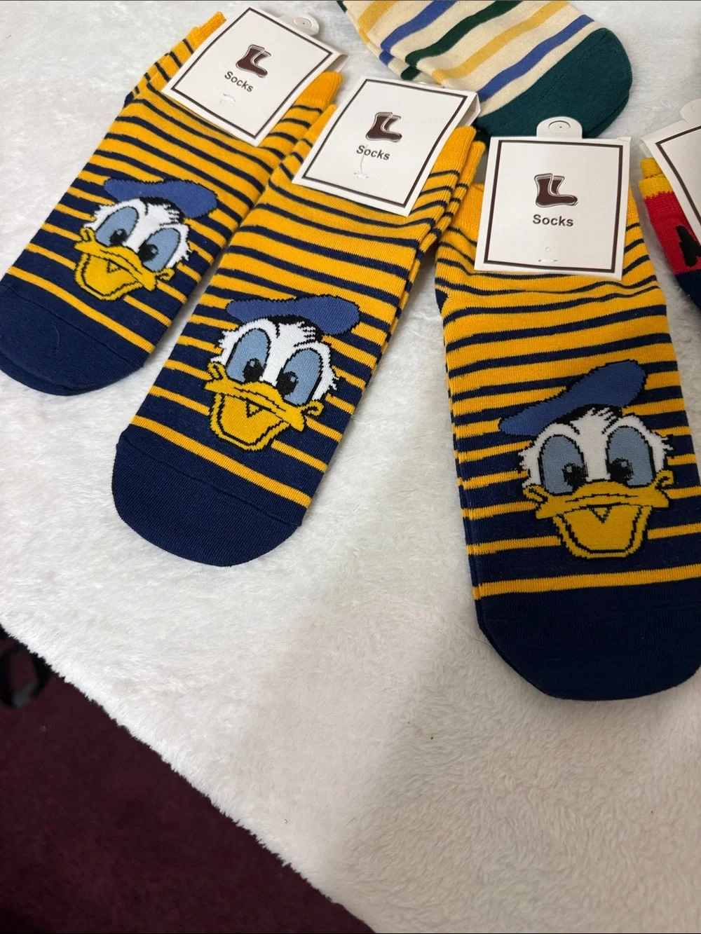 Disney Character Ankle Socks - Assorted Navy, Yellow, Green